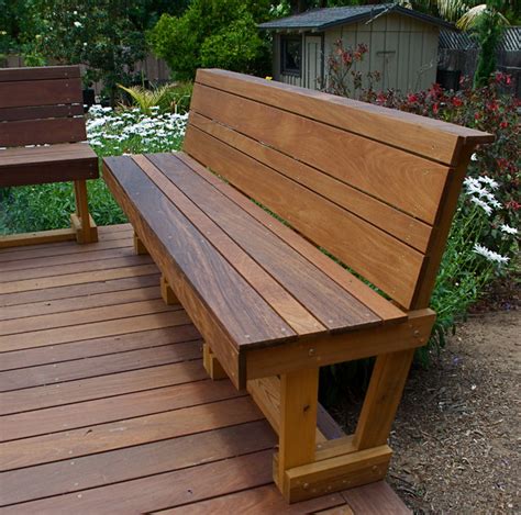 Ipe Hardwood Bench - Modern - Outdoor Benches - San Diego - by SD ...