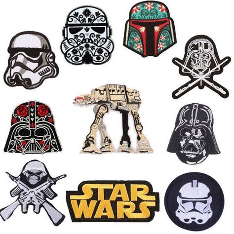 10 Pcs Star Wars Iron on Patch for Jackets Backpacks Bag Hats Decor ...