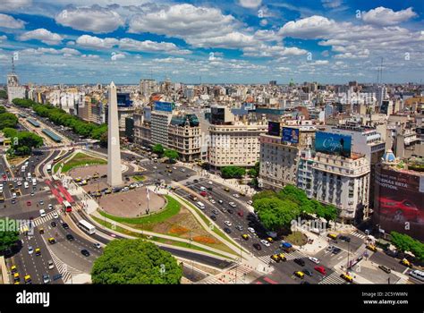 Obelisco. Avenida 9 de Julio. Buenos Aires. Argentina Stock Photo - Alamy