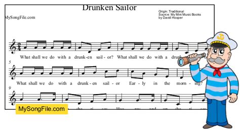 Drunken Sailor | My Song File