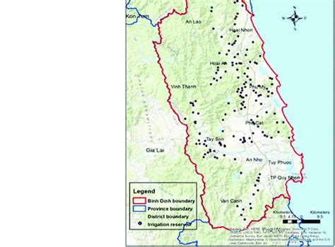 Binh Dinh province and reservoirs | Download Scientific Diagram