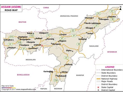 Buy Assam Road Map