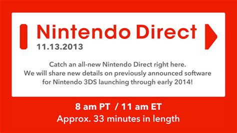 Nintendo Direct live stream: November 13, 2013 - Gematsu