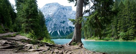 Nature Dual Screen Wallpaper - Pragser Wildsee (#914619) - HD Wallpaper & Backgrounds Download