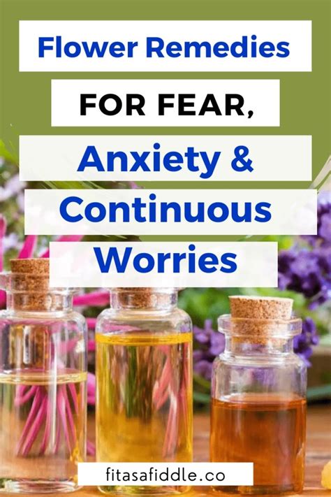 Flower Remedies: for Fear, Anxiety & Continuous Worries • Fit as a Fiddle