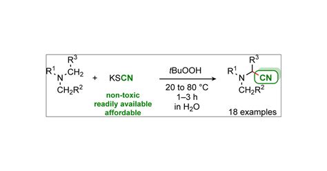 Potassium Thiocyanate as Source of Cyanide for the Oxidative α-Cyanation of Tertiary Amines ...