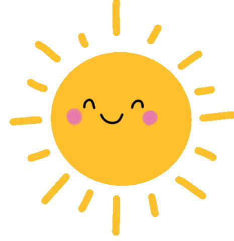 the sun with its eyes closed and it's face drawn to look like a smiley face