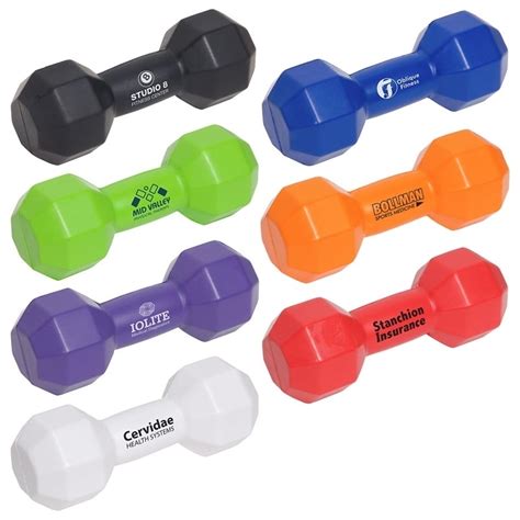 Personalized Dumbbell Stress Ball with Custom Imprint