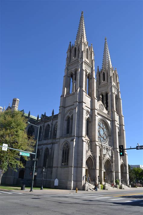 The Cathedral Basilica of the Immaculate Conception looked absolutely beautiful this morning ...