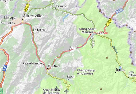 MICHELIN La Thuile map - ViaMichelin