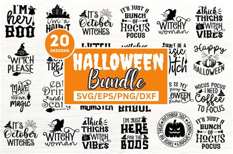 Halloween Quotes SVG bundle - So Fontsy