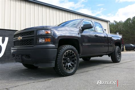 Chevrolet Silverado with 20in Black Rhino Razorback Wheels exclusively from Butler Tires and ...