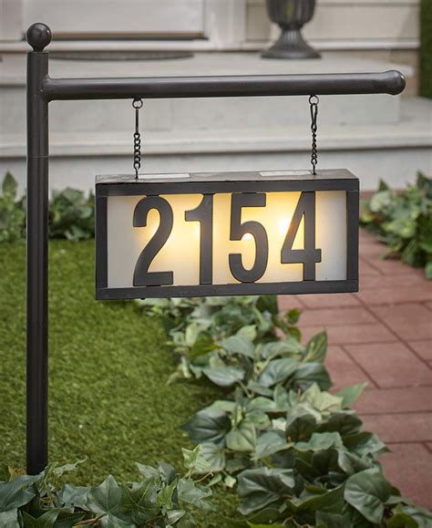 Solar House Number Display Stakes in 2021 | Solar house numbers, House number ideas outdoor ...