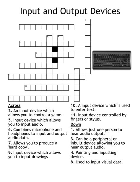 Input Output Devices Worksheet - Worksheets For Kindergarten