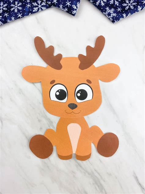 Printable Reindeer Headband Craft