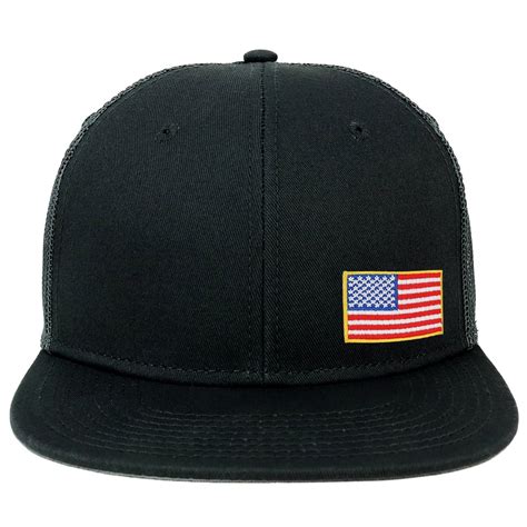 Oversize XXL Small Side USA Flag Patch Flatbill Mesh Snapback Cap - Etsy