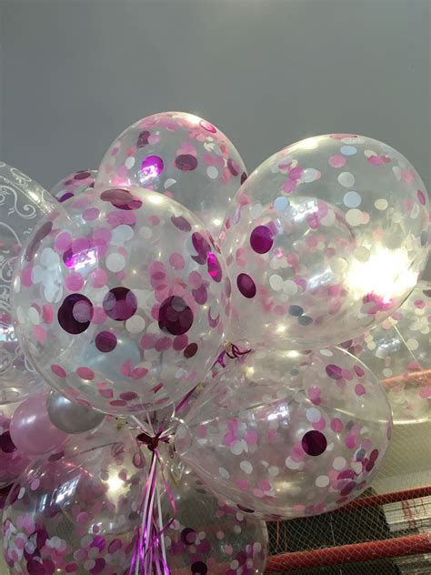 Pink confetti balloons | Balloons, Balloon decorations, Balloon delivery