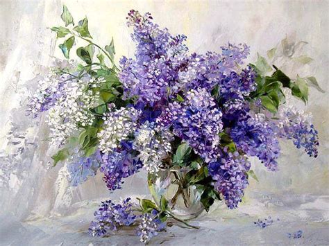 О. Кravchenko Lilac Painting, Art Painting Oil, Art Oil, Watercolor Paintings, Lilac Flowers ...