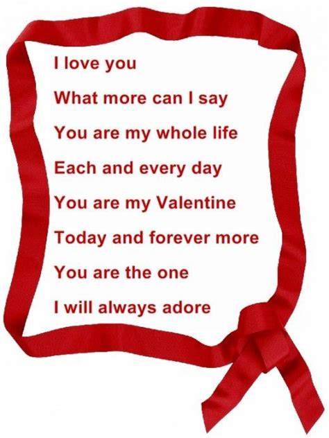 Romantic Valentine Poems | Valentines day poems, Valentine's day quotes ...