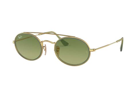 Ray-Ban 0RB3847N-OVAL DOUBLE BRIDGE Gold SUN | Lentes, Unisex, Gafas