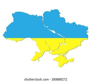 Ukraine Map Borders 3d Threedimensional Form Stock Illustration 2134308927 | Shutterstock