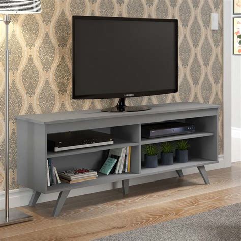 Walker Edison Simple Contemporary 58 inch TV Stand (Grey) W58SCCGY