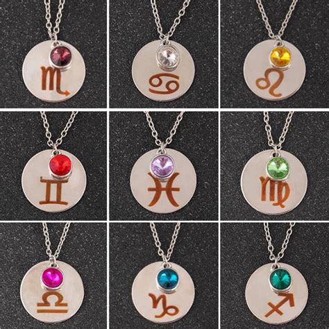 Aliexpress.com : Buy Leo Libra Charm Pendant Necklace Zodiac Sign Constellation Signs Necklaces ...