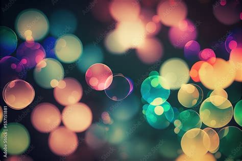 A Glimmer of the Holidays: Defocused Rainbow Bokeh Lights Perfect for Christmas and Winter ...