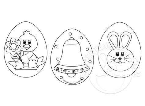 Black And White Easter Eggs Illustration - Easter Template