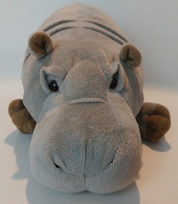 Disney Hippo Hippopotamus Plush Worldwide Conservation Fund Grey Stuffed Animal | Grey stuffed ...