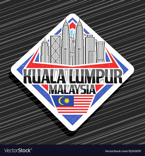 Logo for kuala lumpur Royalty Free Vector Image