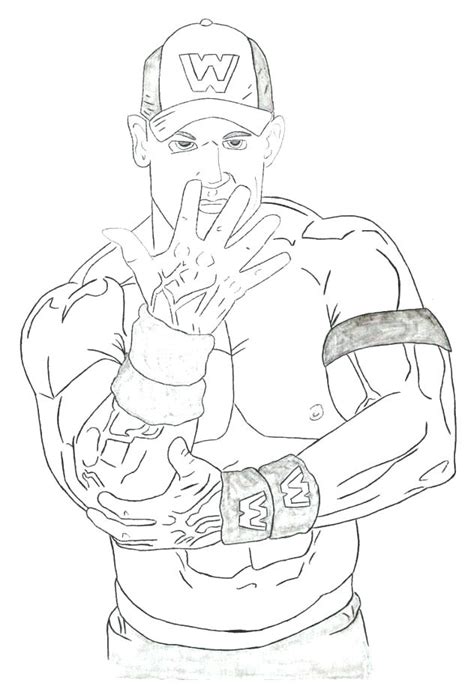 John Cena Coloring Pages at GetColorings.com | Free printable colorings pages to print and color