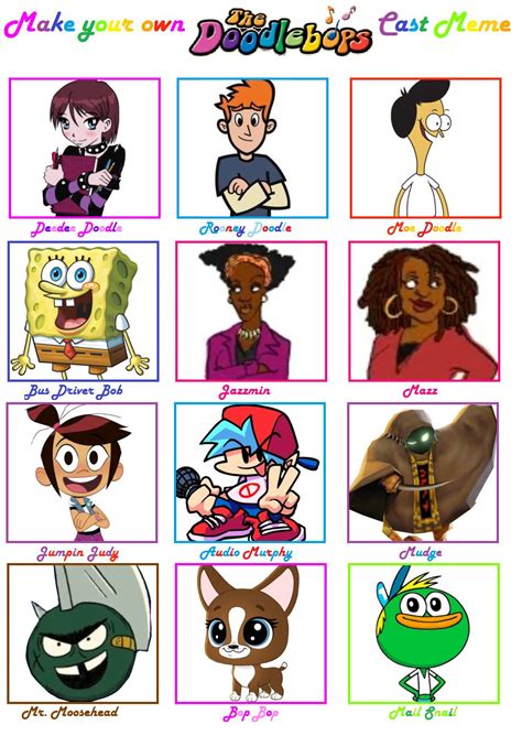 The Doodlebops Cast Meme (JazzyStar123 Version) by Jazzystar123 on DeviantArt