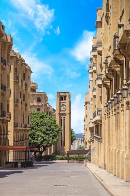 Premium Photo | A view of the clock tower in Nejmeh Square in Beirut, Lebanon