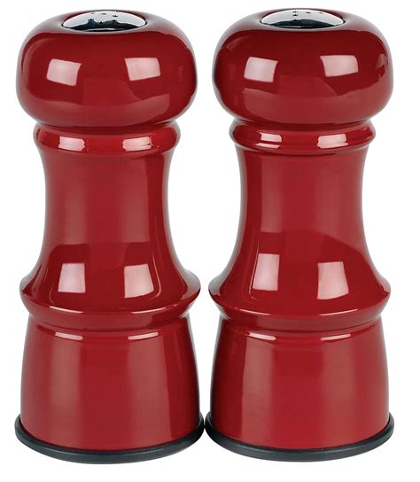 Red Salt and Pepper Shakers