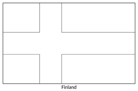 Flag of Finland coloring page - Download, Print or Color Online for Free