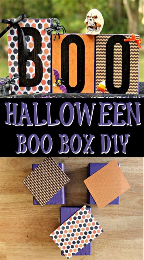 Halloween DIY Decoration – BOO Boxes | Scrappy Geek