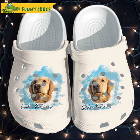 Funny Lover Golden Retriever Dog Crocs - Step into style with Funny Crocs