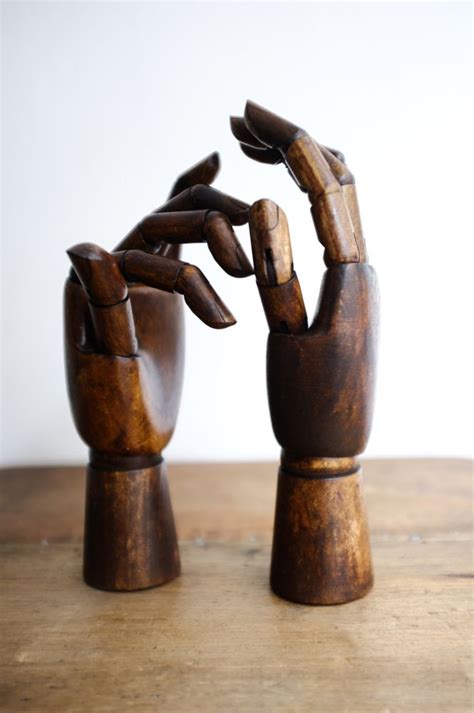 Old pair of wooden hands | Wooden hand, Art and craft design, Wooden