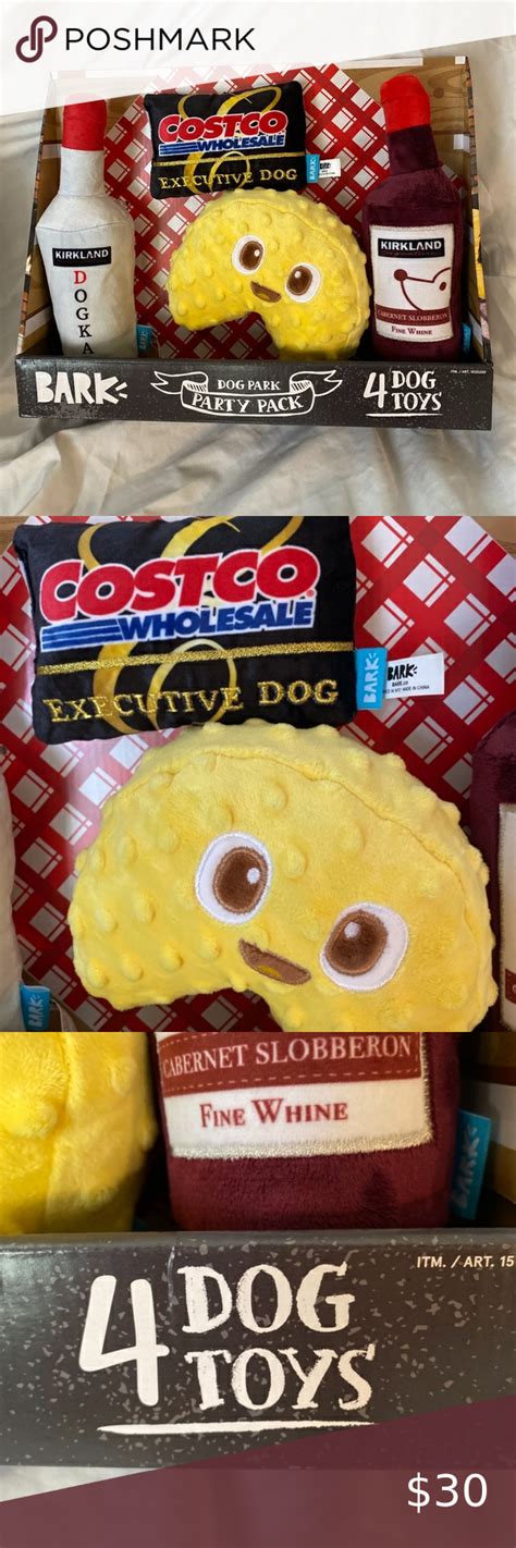 🐶 Bark Box Costco Exclusive 4 Plush Dog Toys in 2022 | Plush dog, Plush dog toys, Bark box