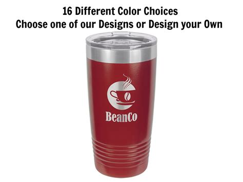 Personalized Travel Mugs, Your Choice of Image/Words, 20 oz. Insulated, Yeti Style, Stainless ...