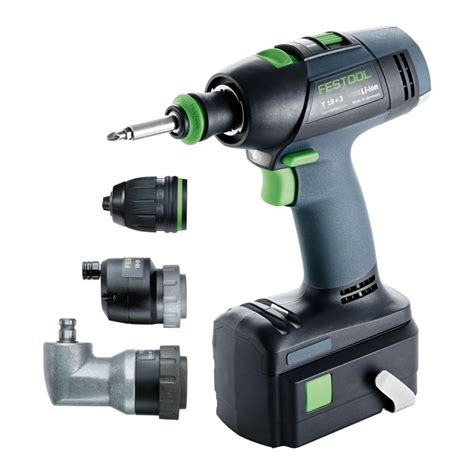 Festool Lithium Ion Cordless T Drill - 5.2 Ah Batteries | Festool ...