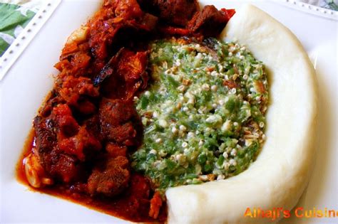 Food and lens: Fufu With Beef Stew And Okra. Nigerian Food.