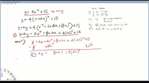 DELTA METHOD - BASIC DIFFERENTIATION (Filipino) PART 1 - YouTube