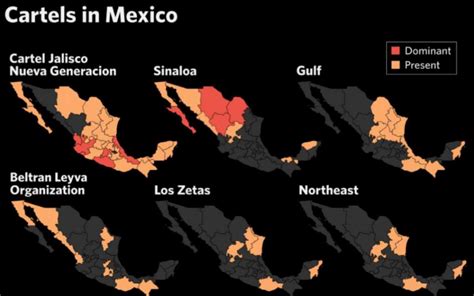 El mapa del narcotráfico en México: 12 cárteles en guerra por el territorio | Aristegui Noticias