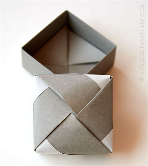 Square Modular Origami Box – Origami Tutorials | Origami box, Modular ...