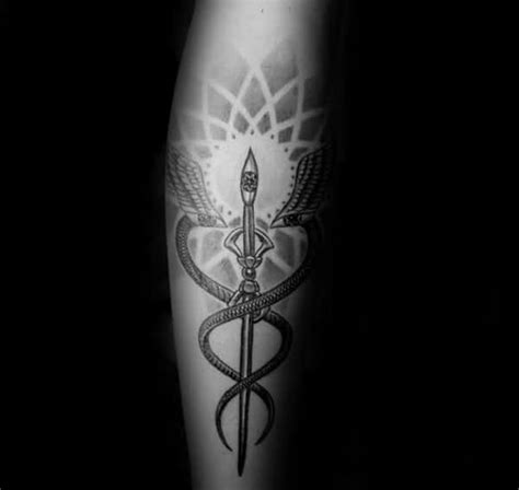 60 Caduceus Tattoo Designs For Men - Manly Ink Ideas