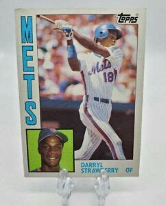 DARRYL STRAWBERRY 1984 TOPPS #182 ROOKIE CARD RC ⭐⭐ | eBay