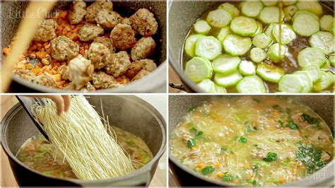 Hearty And Comforting Misua Soup With Meatballs | LittleChef Asia