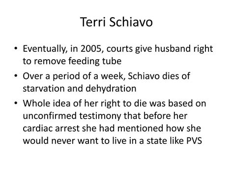 PPT - Terri Schiavo Euthanasia Case PowerPoint Presentation, free download - ID:2605551